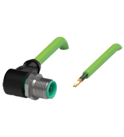 Cable connector, Ethernet V1SD-W-GN5M-PUR-E2S