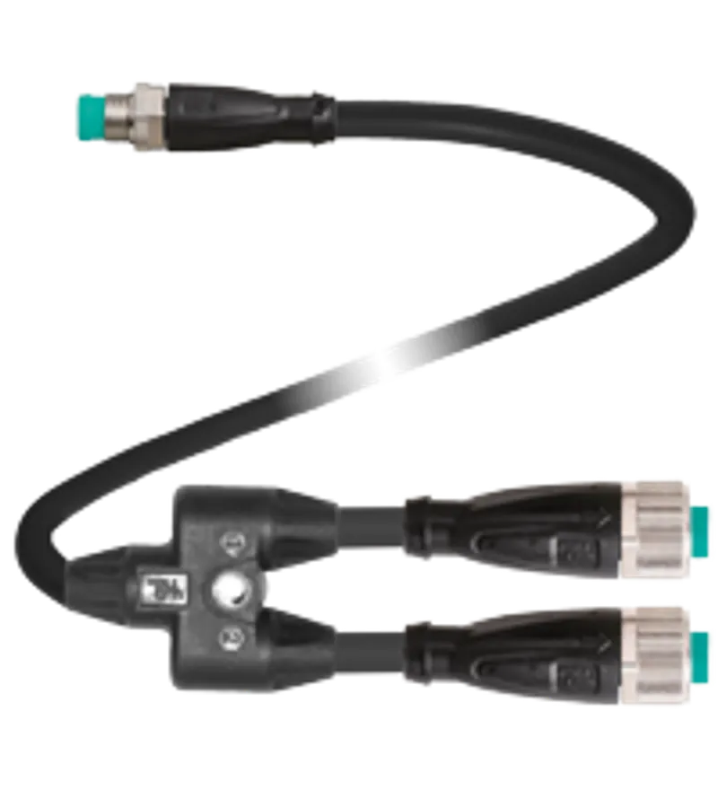 Pepperl Fuchs V11-G-0,6M-PUR-U-T-0,6M-V31-GM – Y connection cable — photo 1 of 4