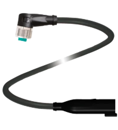 Adapter cable V15-W-BK0,3M-PUR-O1-DT4P-G-Y1