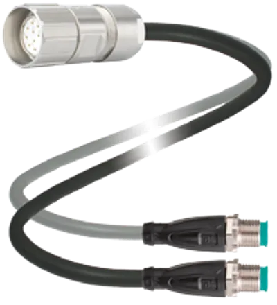 Pepperl Fuchs V23-G-T-0,3M-PUR-TP-V19/V19-G – Y connection cable