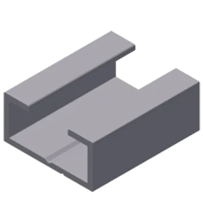 Pepperl Fuchs ALU-C-25x12 – Extruded aluminum profile