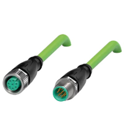 Pepperl Fuchs V19-G-GN1M-PUR-E2S-V19-G – Connection cable, Ethernet