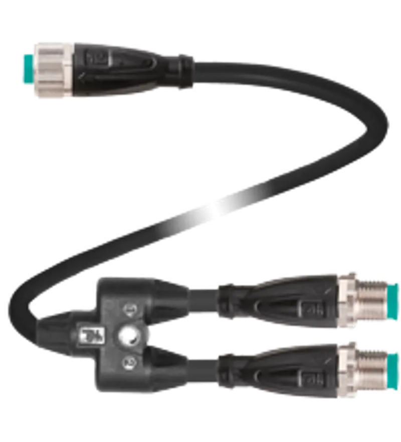 Pepperl Fuchs V1S-G-0,15-PUR-U-T-0,15-V1-G-Y – Y connection cable — photo 1 of 4