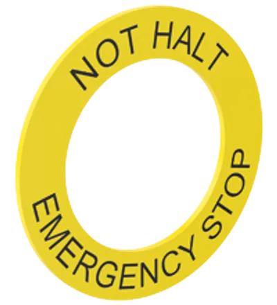 Emergency Stop Label CFP.ZEB.V2.SP