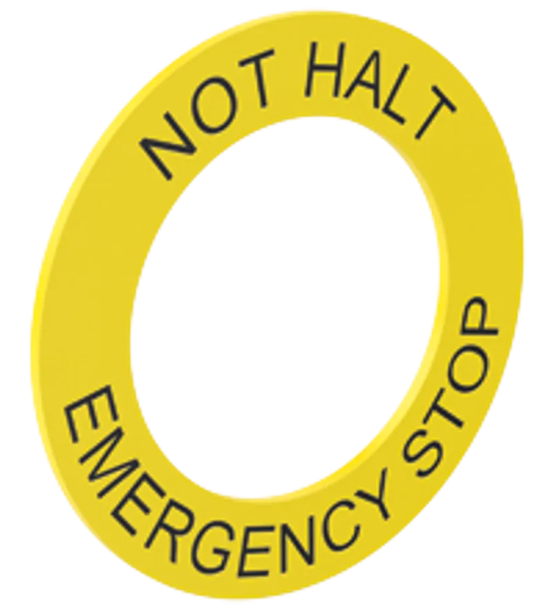 Emergency Stop Label CFP.ZEB.V2.SP — photo 1 of 4