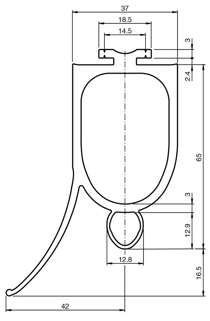 Pepperl Fuchs GP12/37-80 – Rubber profile for safety edges — photo 3 of 3
