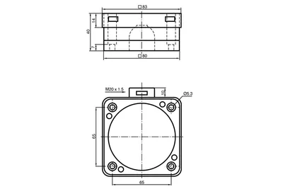 Inductive sensor NJ40-FP-SN-B1-P1-Y024207