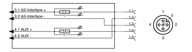 AS-Interface splitter box VAZ-2T1-FK-G10-PTC-2M-PUR-V1-G — photo 4 of 4