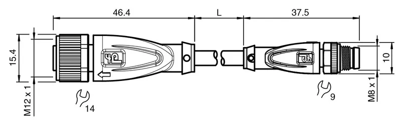 Connection cable V11-G-BK1,5M-PUR-U-V3-GM — photo 3 of 4