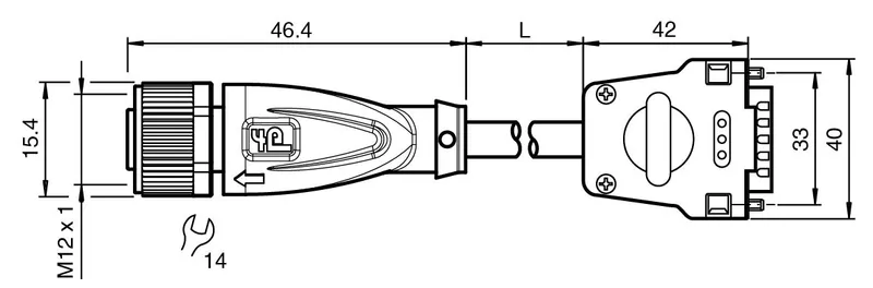 Adapter cable V1-G-3M-PUR-ABG-SUBD15 — photo 3 of 4