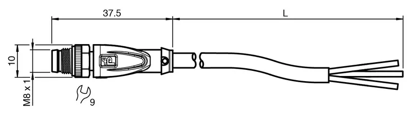 Cable connector V3S-GM-10M-PUR — photo 3 of 4