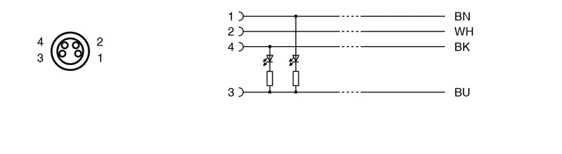 Female cordset V31-GM-A2-BK4M-PUR-U — photo 4 of 4