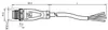 Cable connector V1S-G-0,4M-PUR — photo 3 of 4 Cable connector V1S-G-0,4M-PUR — photo 3 of 4