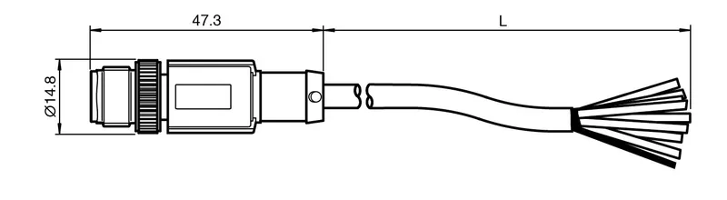 Pepperl Fuchs V19SY-G-BK2M-PUR-ABG – Cable connector, Ethernet — photo 3 of 4