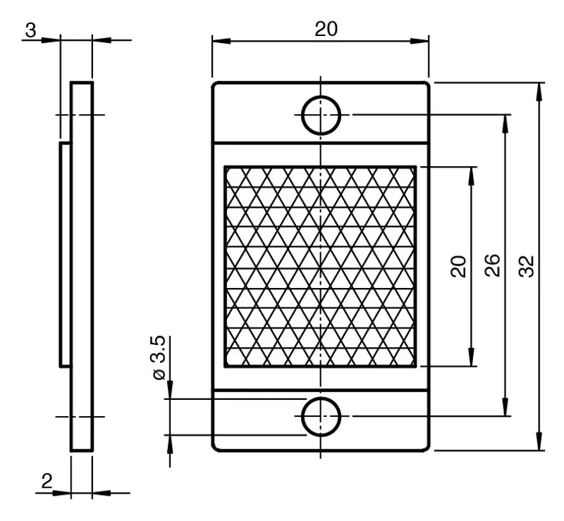 Pepperl Fuchs REF-MH20 – Reflector with micro-structure — photo 3 of 3