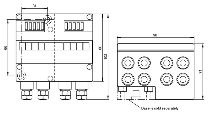 AS-Interface sensor/actuator module VBA-4E4A-G4-ZE/E2 — photo 3 of 4