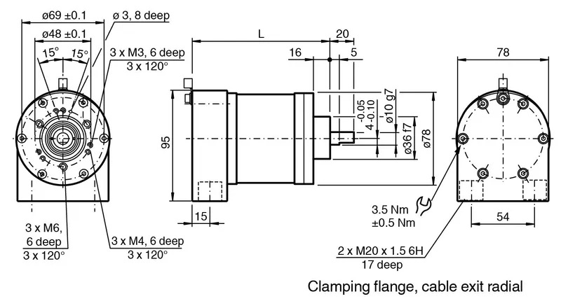Multiturn absolute rotary encoder CVM78E Mining — photo 4 of 6