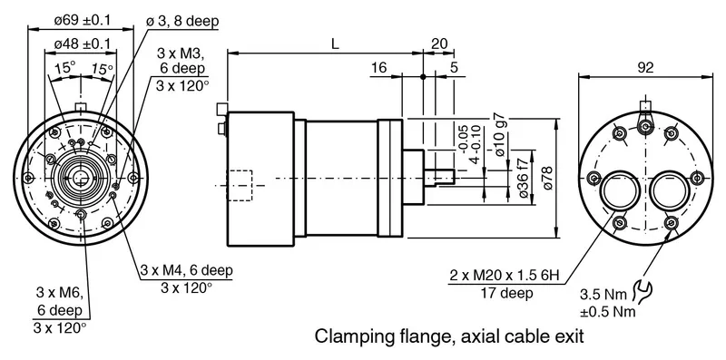 Multiturn absolute rotary encoder CVM78E Mining — photo 6 of 6