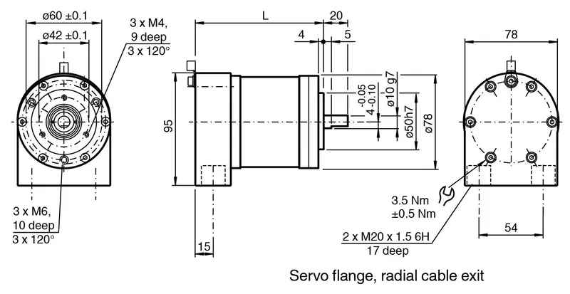 Multiturn absolute rotary encoder CVM78E Mining — photo 5 of 6