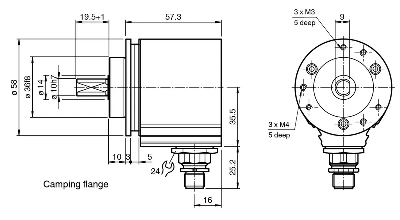 Pepperl Fuchs BVM58 – Multiturn absolute rotary encoder — photo 3 of 4
