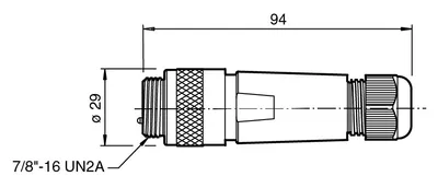 Pepperl Fuchs V94-G-SE – Male connector, field-attachable