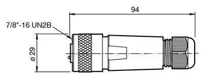 Pepperl Fuchs V94-G-SI – Male connector, field-attachable