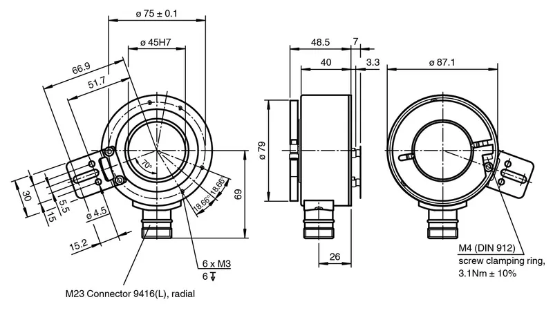 Pepperl Fuchs RHI90N – Incremental rotary encoder — photo 3 of 4