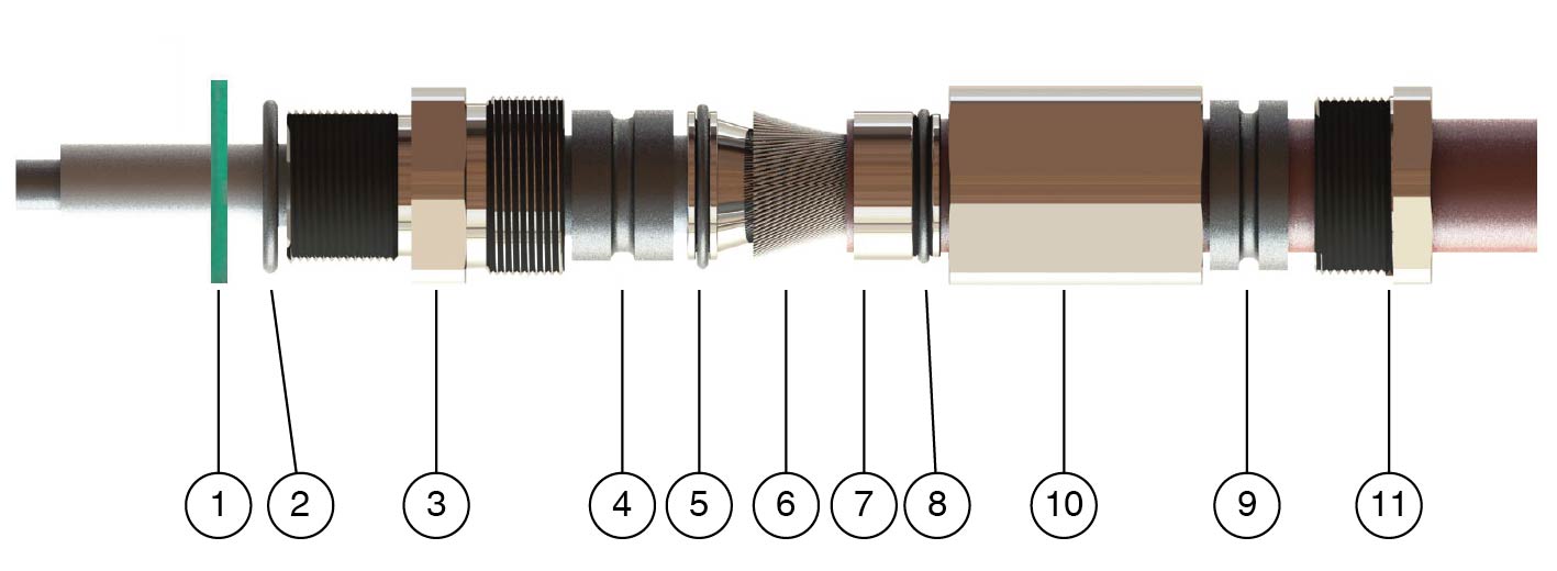 Cable Glands, Metal, for armored Cables CG.AR.*.*.* — photo 3 of 4