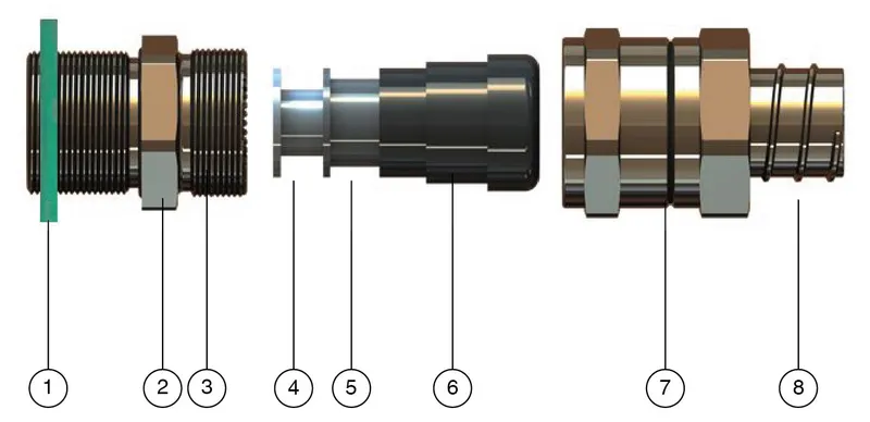 Cable Glands, Metal, for Flexible Conduits CG.CO.*.*.* — photo 3 of 4