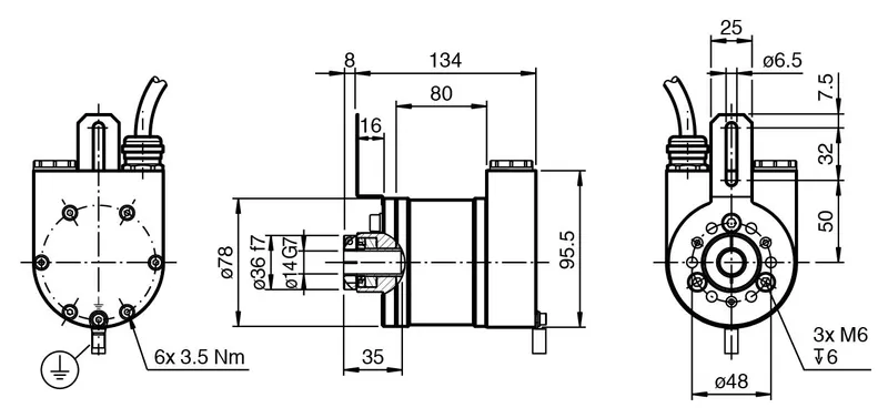 Multiturn absolute rotary encoder ESM78E-E — photo 3 of 6