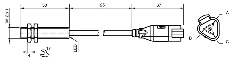 Inductive sensor NBB4-12GM50-E2-M-150MM-3DT04 — photo 3 of 4
