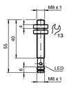 Inductive sensor NBB2-8GH40-E0-V3 — photo 3 of 5 Inductive sensor NBB2-8GH40-E0-V3 — photo 3 of 5