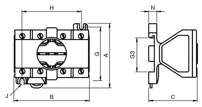 Pepperl Fuchs CFP.RC.SP – Contact Block Ex e, 2 Pole with Resistors, Base-mounted — photo 3 of 4