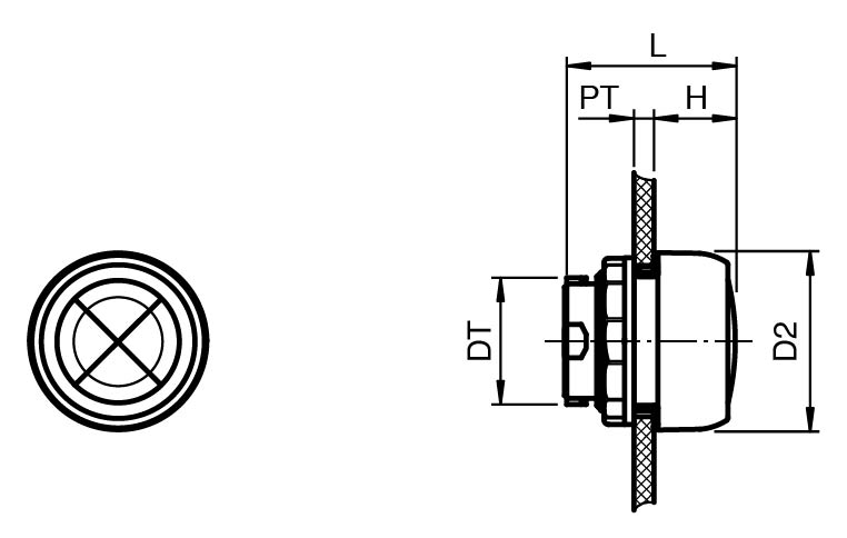 Pepperl Fuchs CFP.IB.SP – Actuator Head Ex e - Illuminated Pushbutton — photo 3 of 4