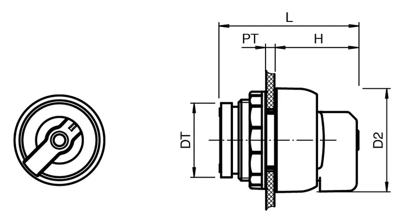 Pepperl Fuchs CFP.N1.SP – Actuator Head Ex e - Control Switch Rotary Small — photo 3 of 5