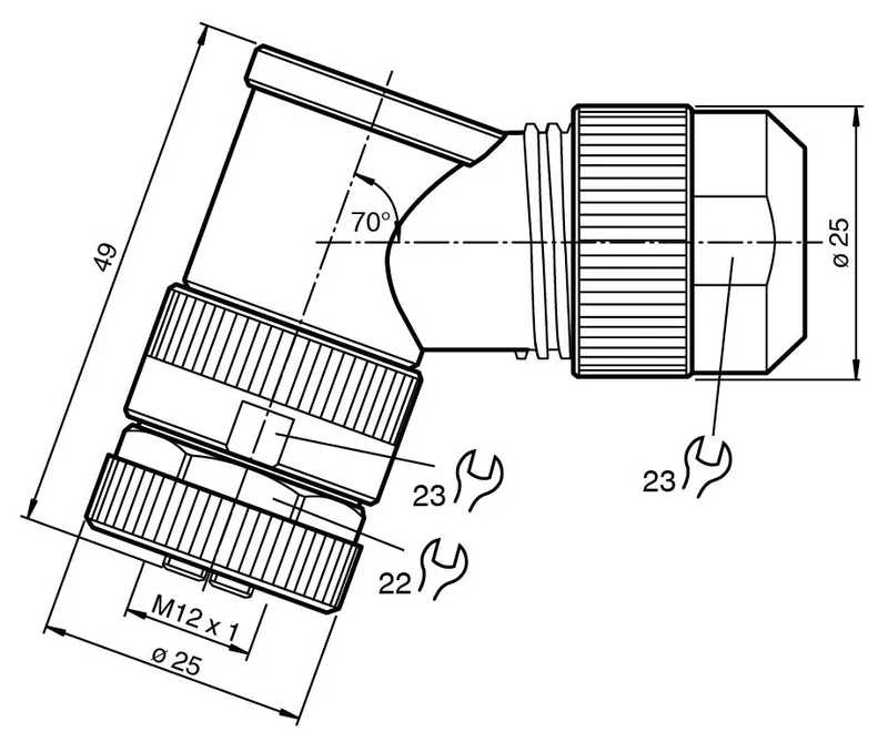 Pepperl Fuchs V15L-W-BK – Female connector, field-attachable — photo 3 of 4