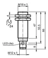 Inductive sensor NBB8-18GM50-E2-V1 — photo 3 of 5 Inductive sensor NBB8-18GM50-E2-V1 — photo 3 of 5