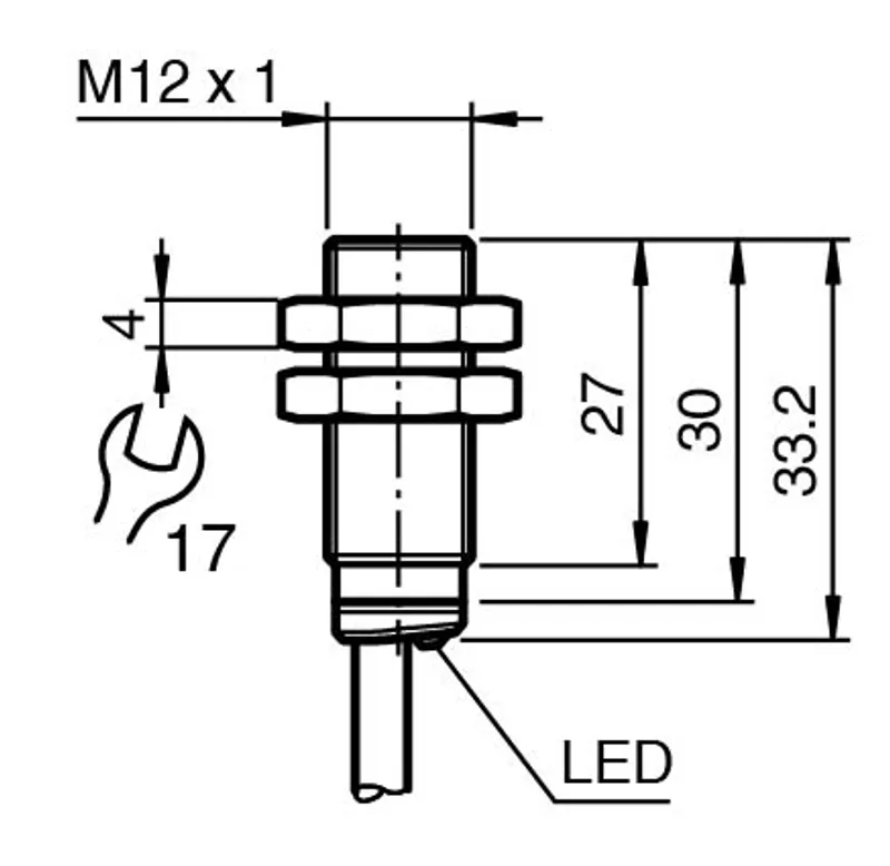 Inductive sensor NBB4-12GM30-E3-2,5M — photo 3 of 4