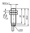 Inductive sensor NBB2-12GM40-E2-7M-PUR-Y0189 — photo 3 of 4
