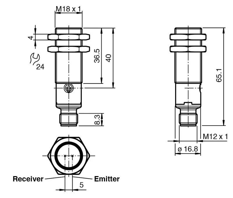 Diffuse mode sensor OBD500-18GM60-E5-V1-IR-1C — photo 3 of 5