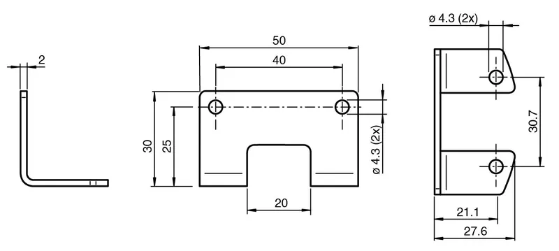 Pepperl Fuchs VOS-IL-MH01 – Mounting bracket — photo 3 of 3