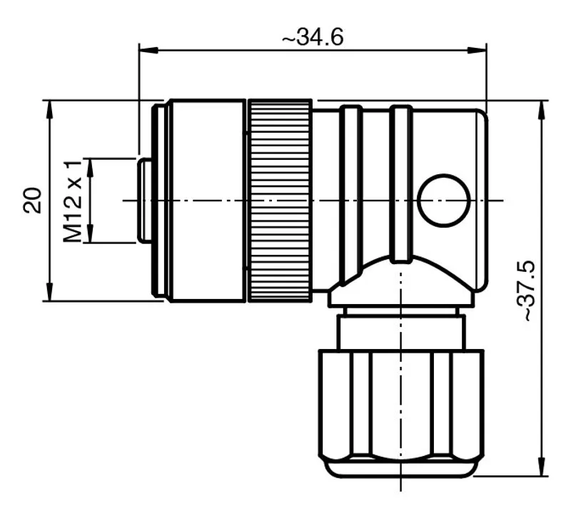 Pepperl Fuchs V15-W-PG7 – Female connector, field-attachable — photo 3 of 3