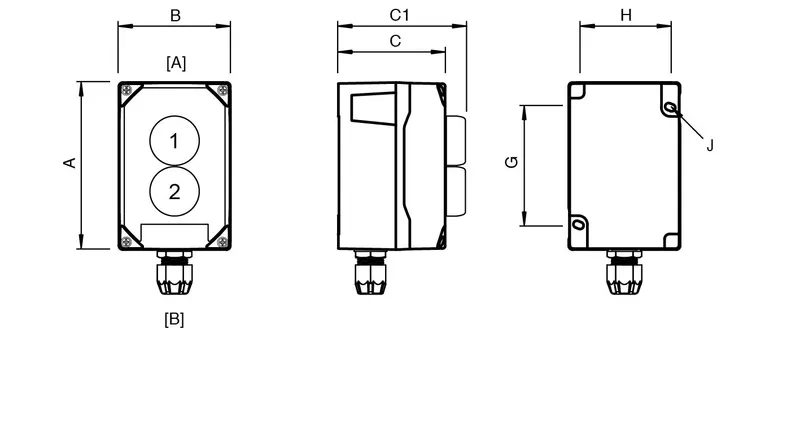 Pepperl Fuchs LRP2.D.PGMX.PRMX.C.1 – Control Unit Ex e, Polyamide, 2 Functions — photo 3 of 4