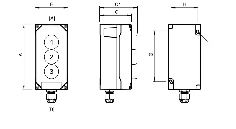 Pepperl Fuchs LRP3.D.PGMX.PRMX.E4MX.F.1 – Control Unit Ex e, Polyamide, 3 Functions — photo 3 of 4