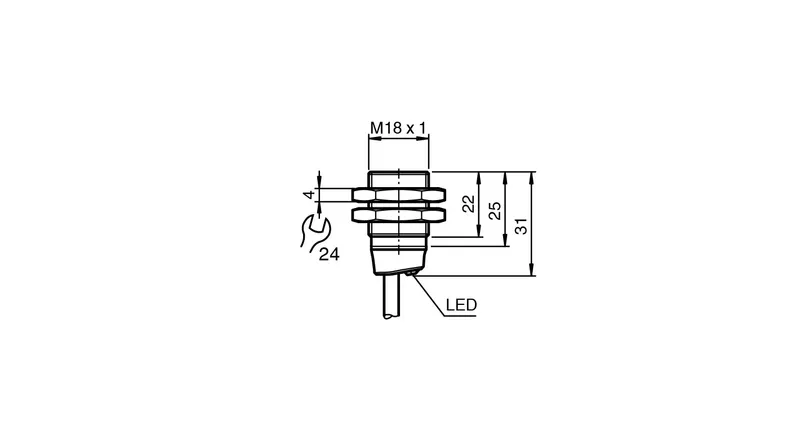 Inductive sensor NBB8-18GM25-E0 — photo 3 of 4