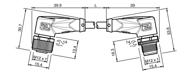 Connection cable V1-W-E2-BK5M-PUR-U-V1-W — photo 3 of 4