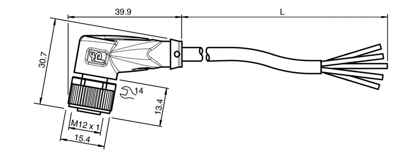 Female cordset V15-W-A2-20M-PUR — photo 3 of 4