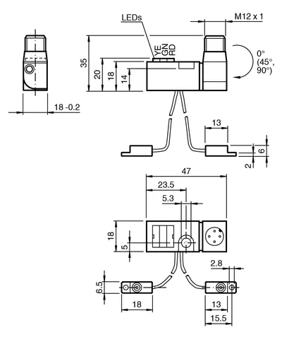 Pepperl Fuchs NBN2-F581-80S3-E8-V1 – Inductive power clamp sensor