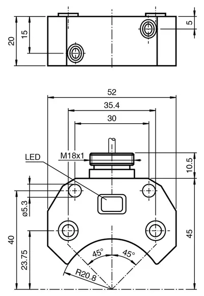 Inductive sensor NBN3-F25F-E8-Y47291