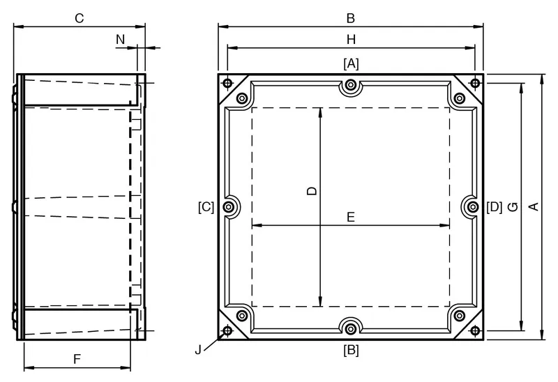 Pepperl Fuchs EA/DA* – Terminal Box Ex e, Aluminum — photo 3 of 4